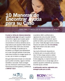cover photo of 10 Maneras de Encontrar Ayuda para su Caso 