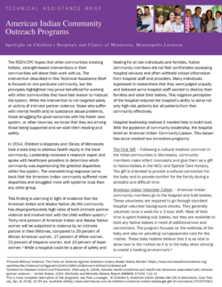 Cover Image for American Indian Community Outreach Programs