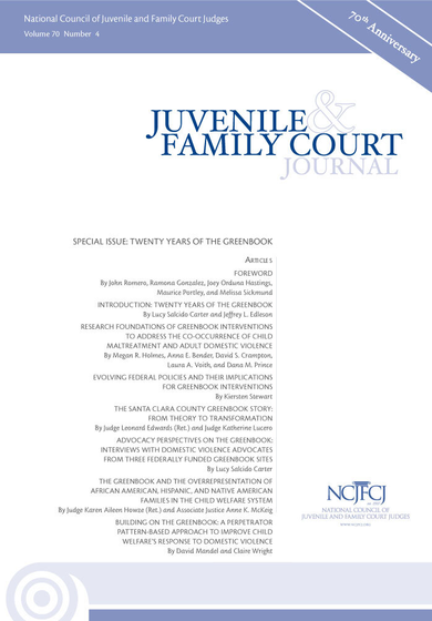 Juvenile and Family Court Journal, Vol. 70, No. 4 - Special Issue: Twenty Years of the Greenbook