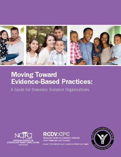 Moving Toward Evidence-Based Practices: A Guide for Domestic Violence Organizations Cover